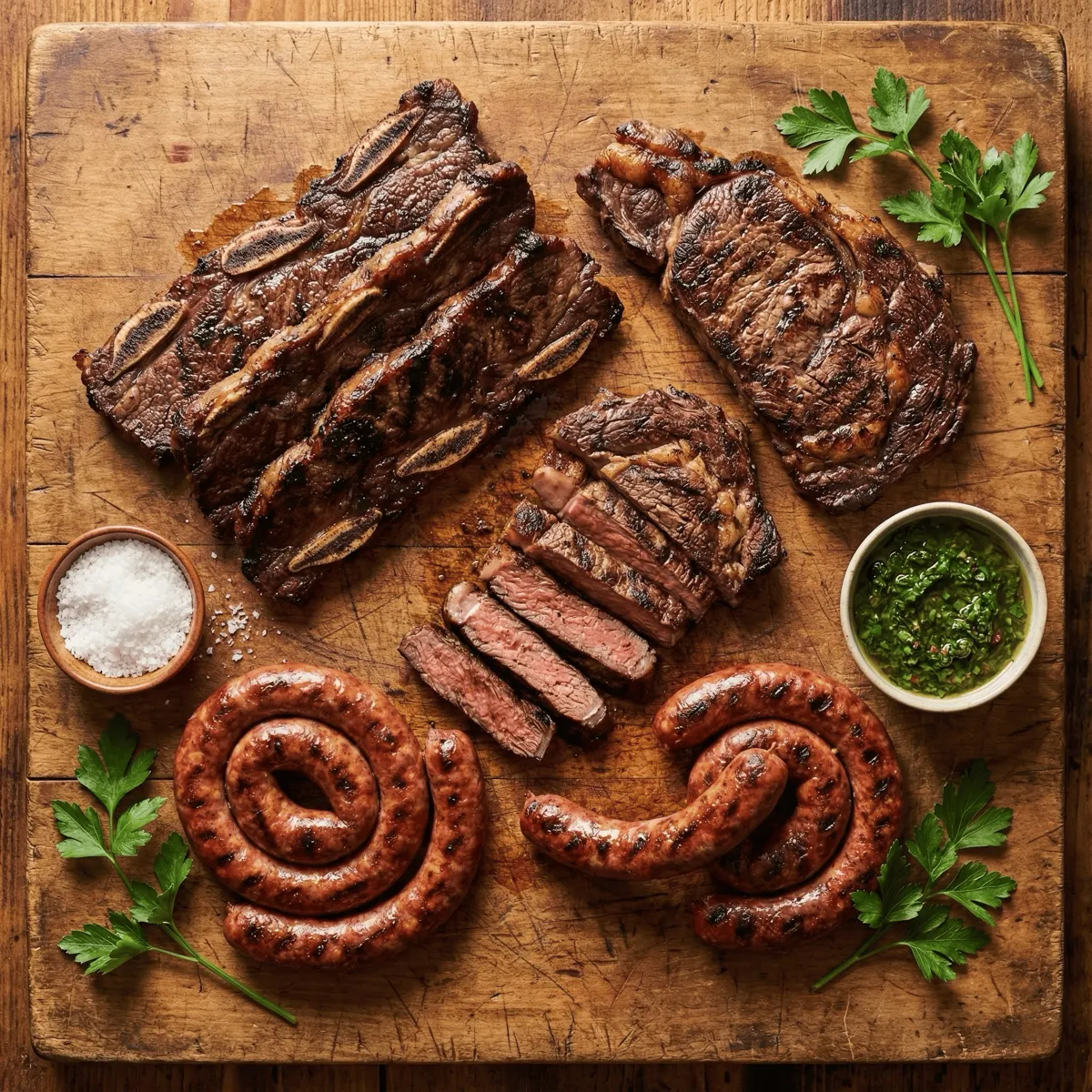Argentine Asado, plated